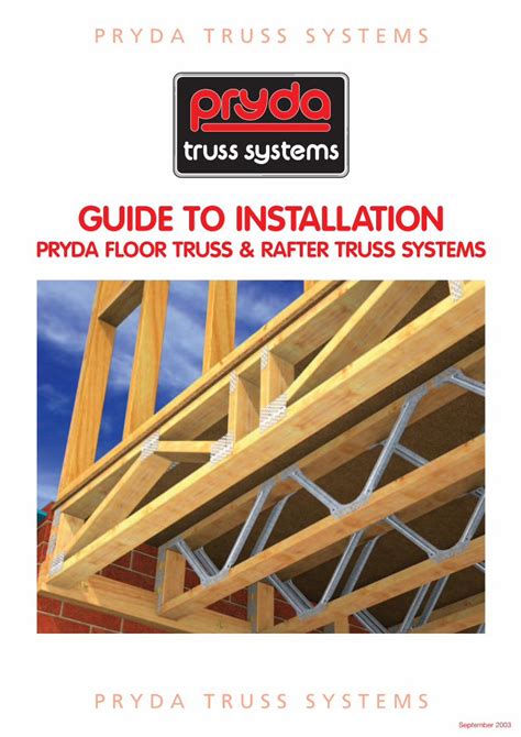 pryda truss installation guide.